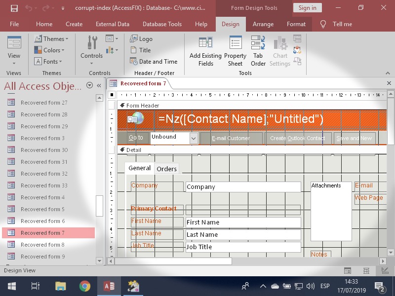 How to recover missing objects from a Microsoft Access ...